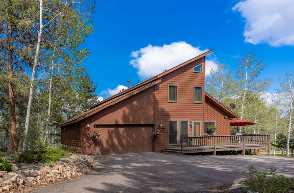 Exterior front view with garage