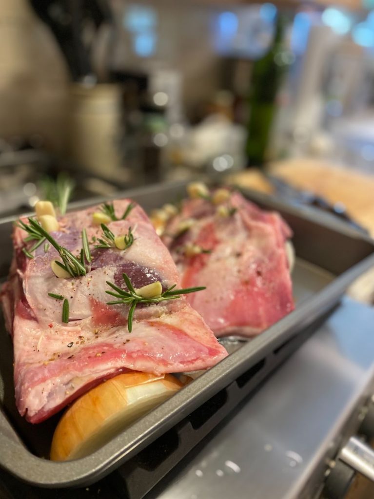 Front facing picture of lamb shoulder